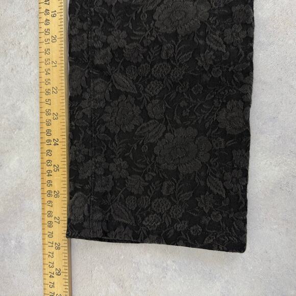 NYDJ Pants Women's 6 Lift Tuck Floral Stretch Jeans Black Floral Legging Skinny - Picture 10 of 11